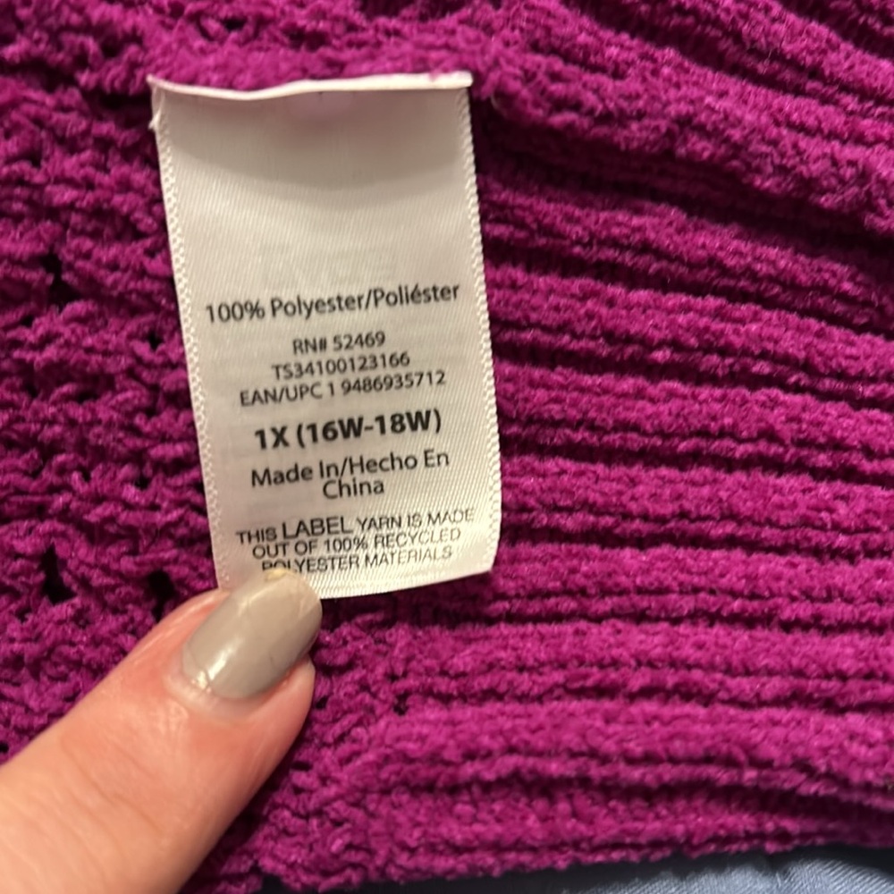 Terra & Sky Plus Open Front Cardigan - Picture 12 of 12